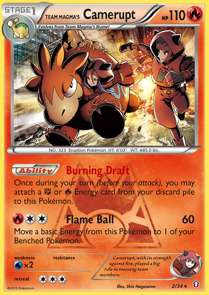 Team Magma's Camerupt (2/34) [XY: Double Crisis] | Silver Goblin