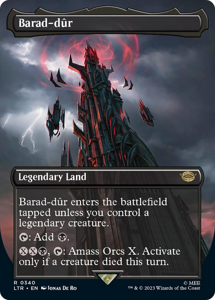 Barad-dur (Borderless Alternate Art) (340) [The Lord of the Rings: Tales of Middle-Earth] | Silver Goblin