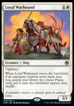 Loyal Warhound (Promo Pack) [Dungeons & Dragons: Adventures in the Forgotten Realms Promos] | Silver Goblin