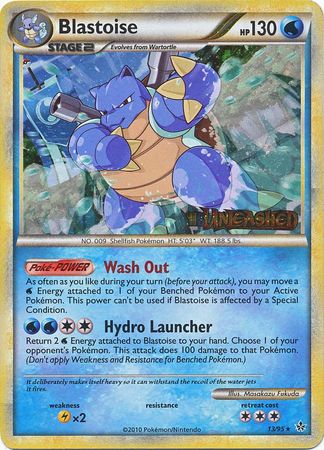 Blastoise (13/95) (Prerelease Promo) [HeartGold & SoulSilver: Black Star Promos] | Silver Goblin