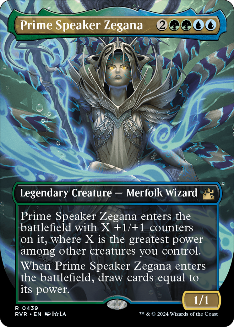 Prime Speaker Zegana (Anime Borderless) [Ravnica Remastered] | Silver Goblin