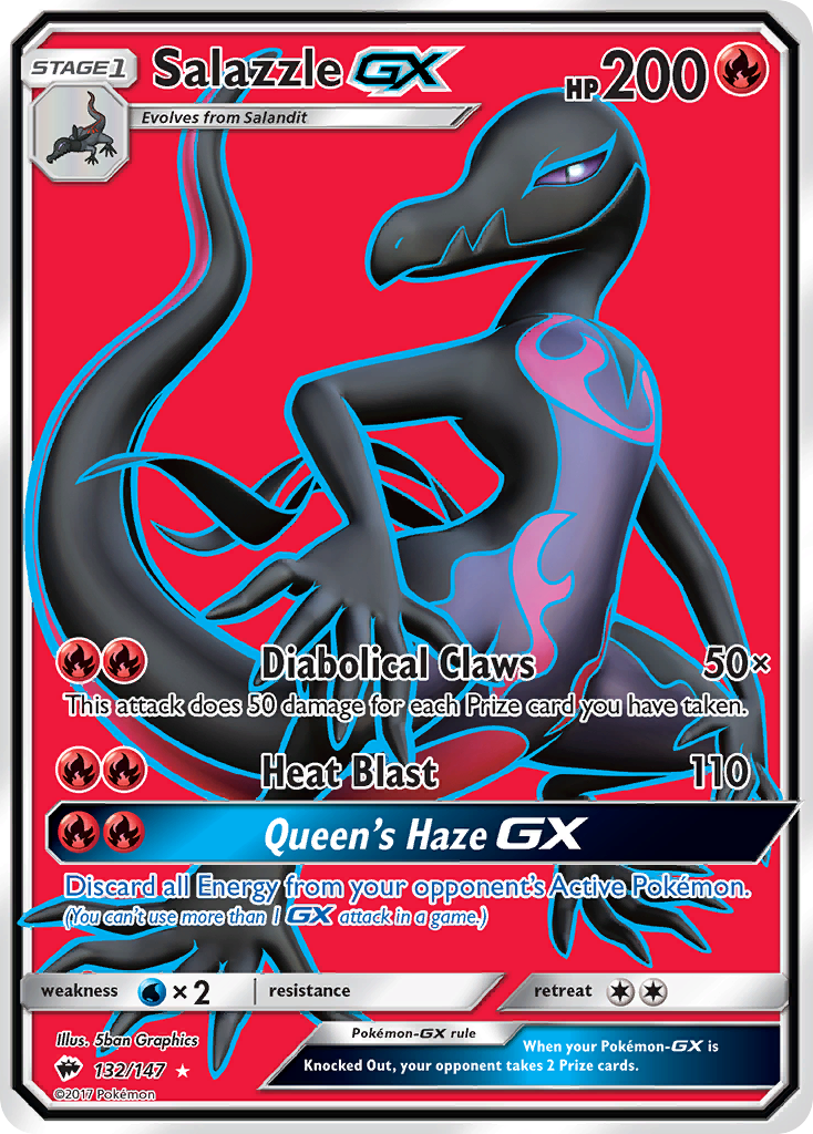 Salazzle GX (132/147) [Sun & Moon: Burning Shadows] | Silver Goblin