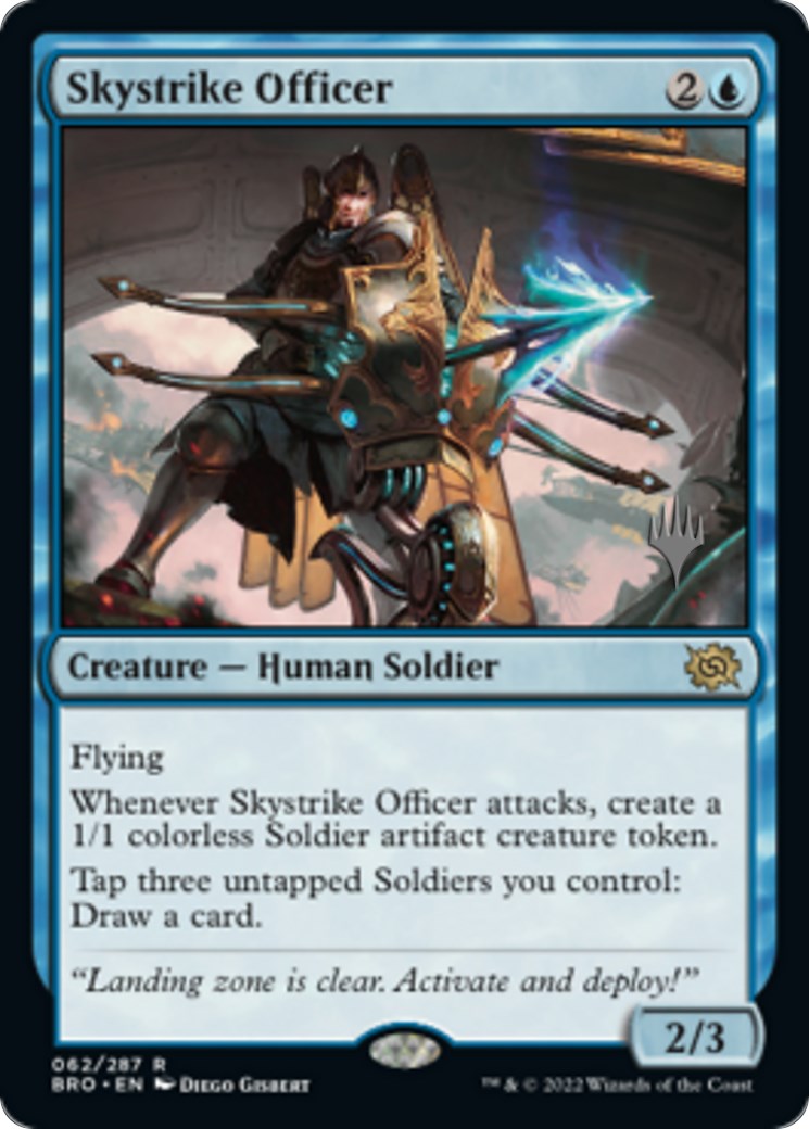 Skystrike Officer (Promo Pack) [The Brothers' War Promos] | Silver Goblin