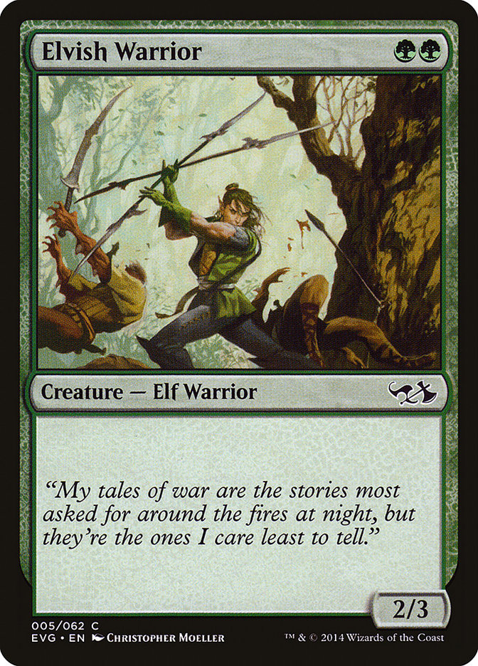 Elvish Warrior (Elves vs. Goblins) [Duel Decks Anthology] | Silver Goblin
