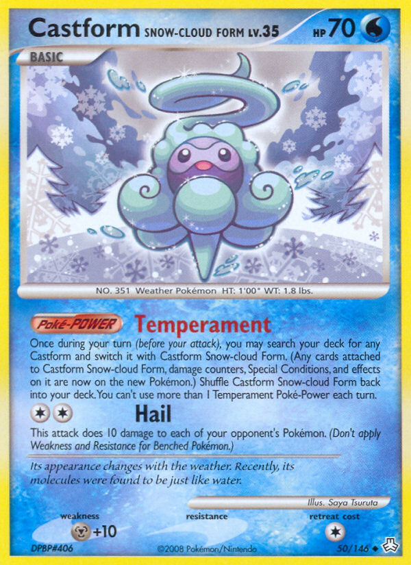 Castform Snow-cloud Form (50/146) [Diamond & Pearl: Legends Awakened] | Silver Goblin