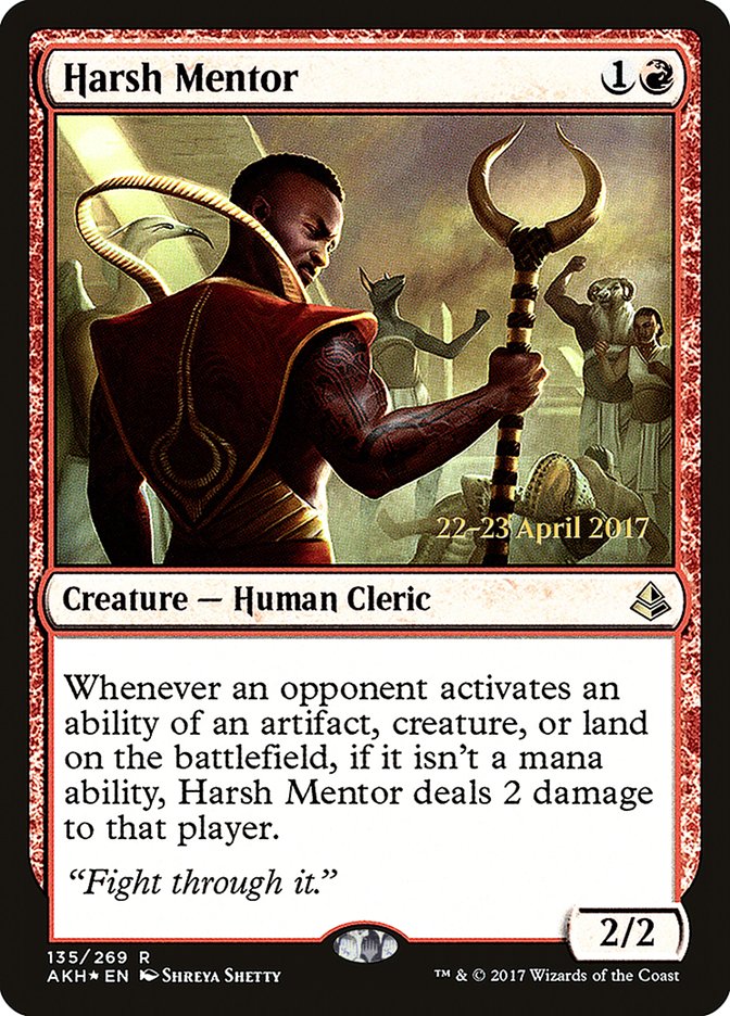 Harsh Mentor [Amonkhet Prerelease Promos] | Silver Goblin