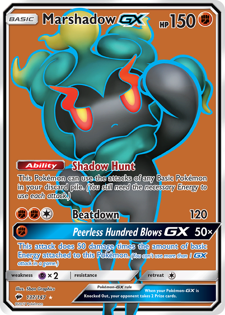 Marshadow GX (137/147) [Sun & Moon: Burning Shadows] | Silver Goblin