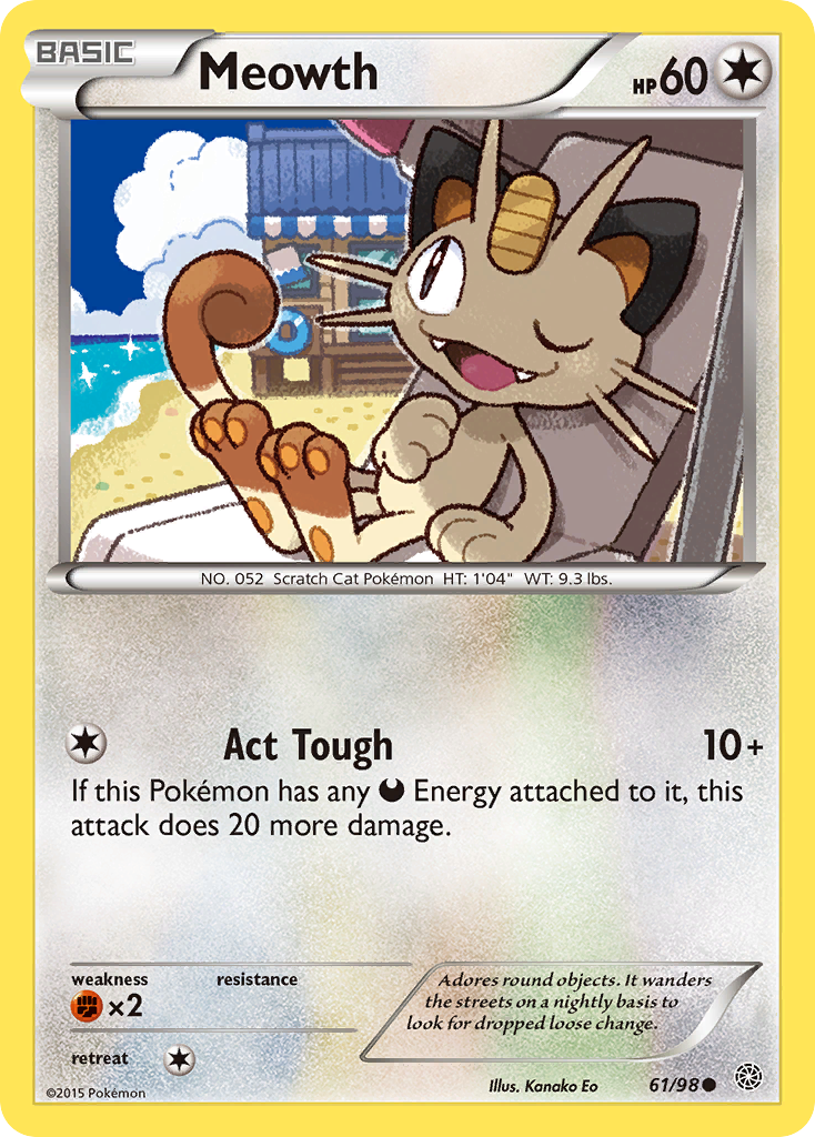 Meowth (61/98) [XY: Ancient Origins] | Silver Goblin