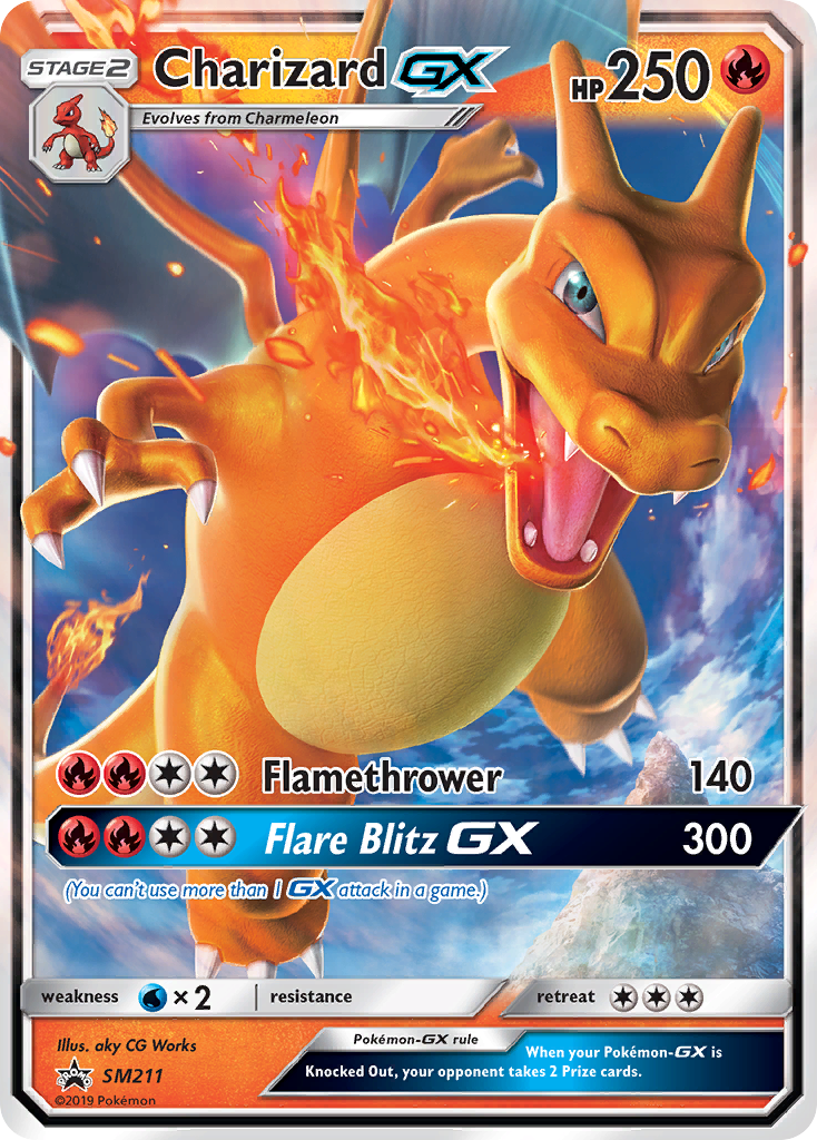 Charizard GX (SM211) [Sun & Moon: Black Star Promos] | Silver Goblin