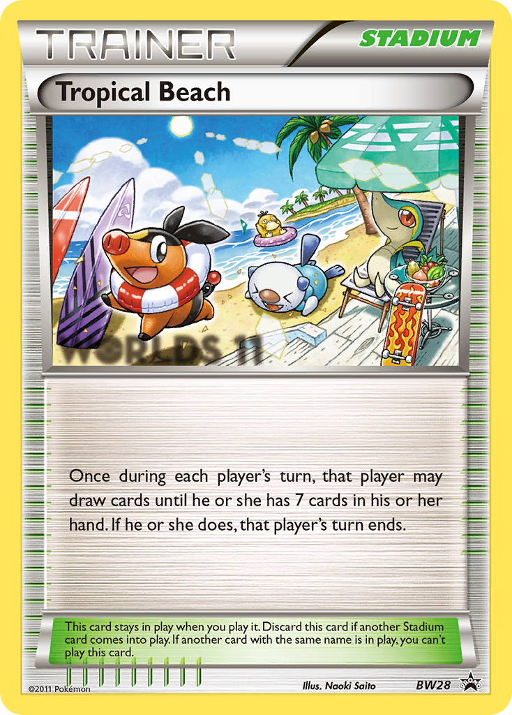 Tropical Beach (BW28) [Black & White: Black Star Promos] | Silver Goblin