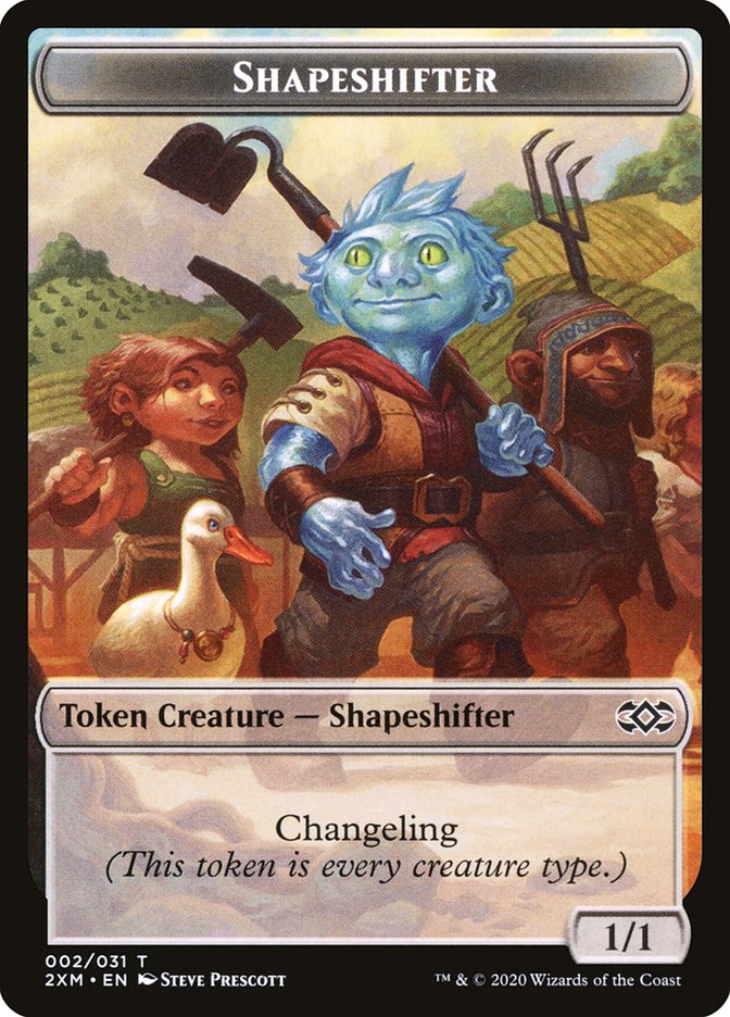 Servo // Shapeshifter Double-Sided Token [Double Masters Tokens] | Silver Goblin