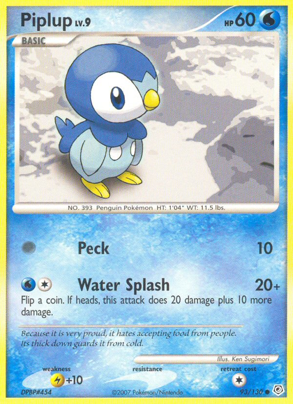 Piplup (93/130) [Diamond & Pearl: Base Set] | Silver Goblin