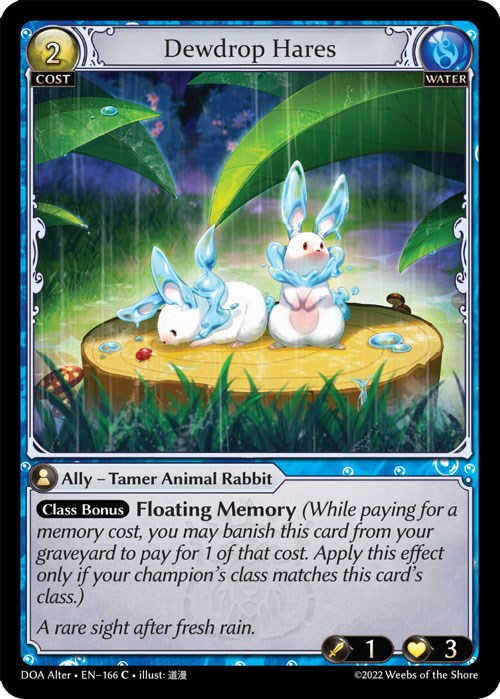 Dewdrop Hares (166) [Dawn of Ashes: Alter Edition] | Silver Goblin