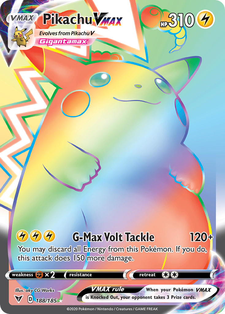 Pikachu VMAX (188/185) [Sword & Shield: Vivid Voltage] | Silver Goblin