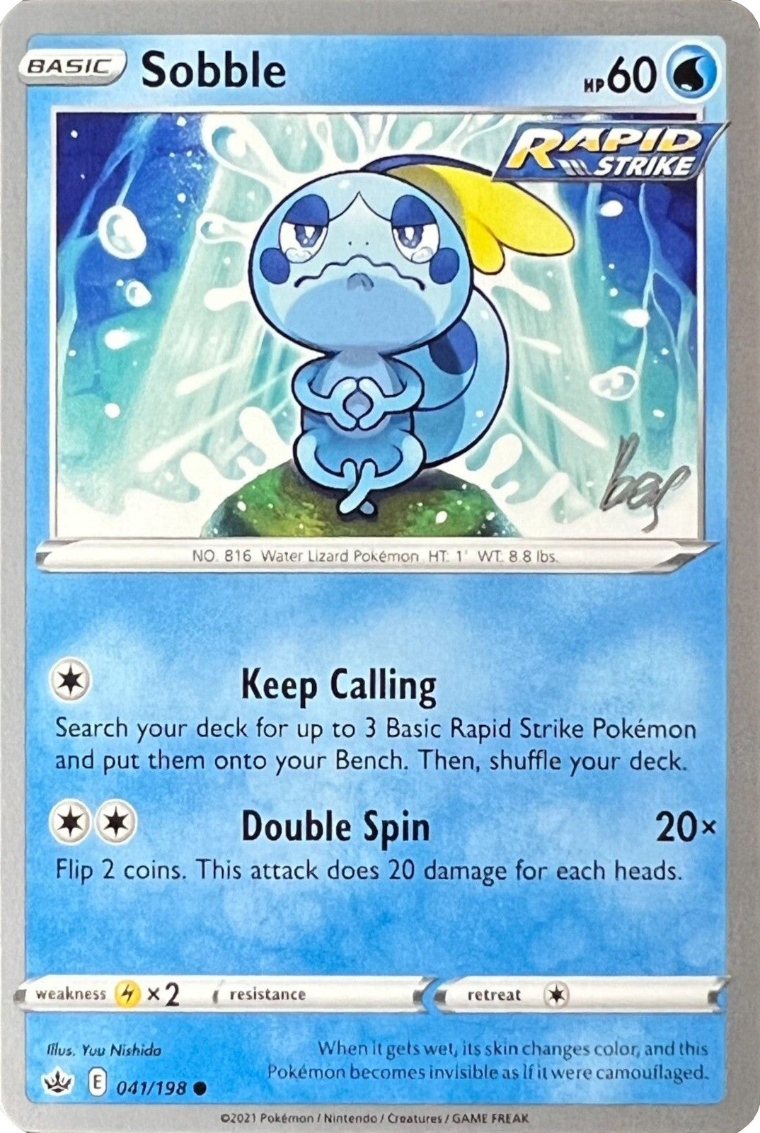 Sobble (041/198) (Cheryl Again - Sebastian Lashmet) [World Championships 2022] | Silver Goblin