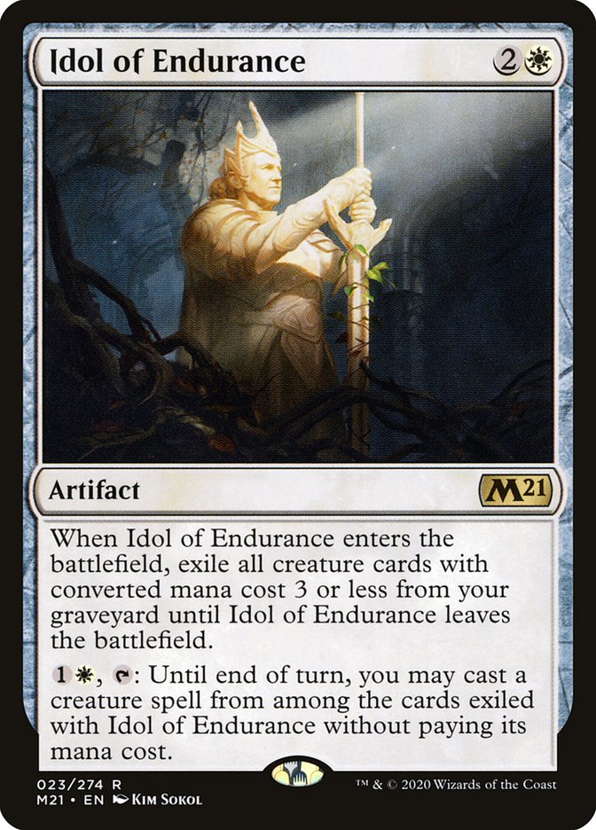 Idol of Endurance [Core Set 2021] | Silver Goblin