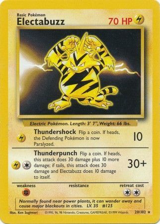 Electabuzz (20/102) [Base Set Unlimited] | Silver Goblin