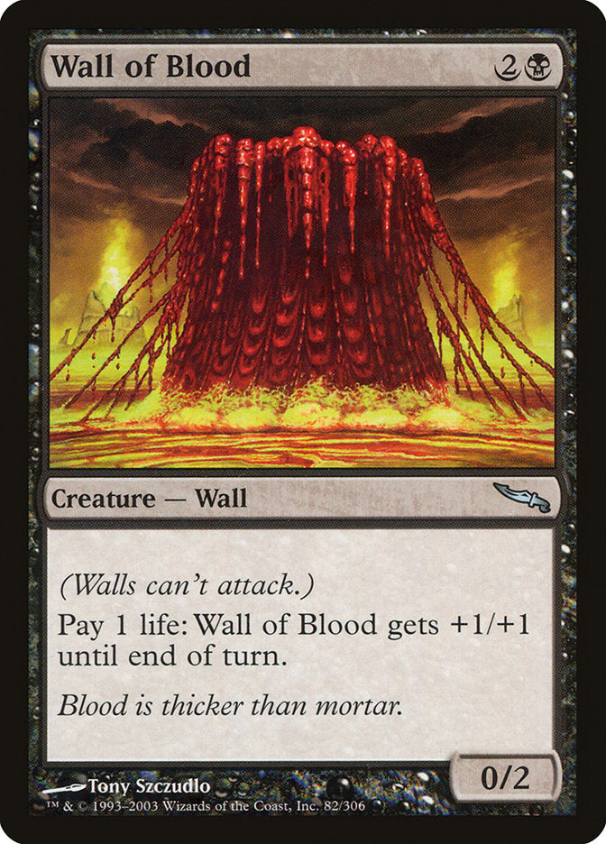 Wall of Blood [Mirrodin] | Silver Goblin