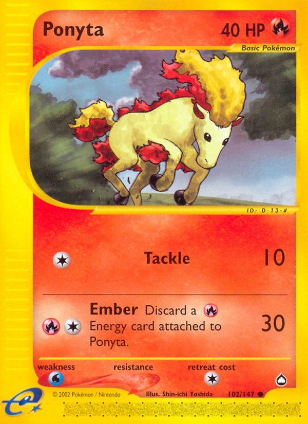 Ponyta (102/147) [Aquapolis] | Silver Goblin