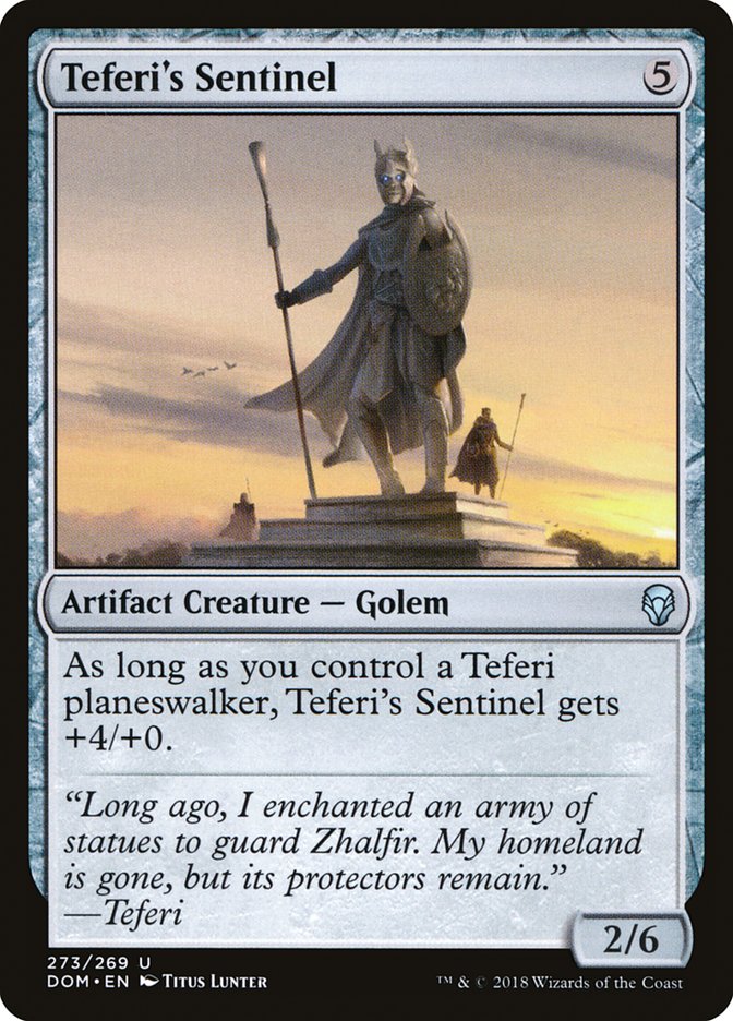 Teferi's Sentinel [Dominaria] | Silver Goblin