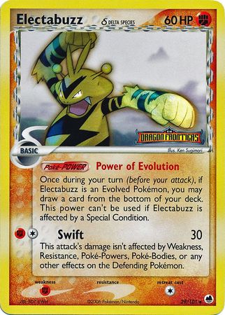 Electabuzz (29/101) (Delta Species) (Stamped) [EX: Dragon Frontiers] | Silver Goblin