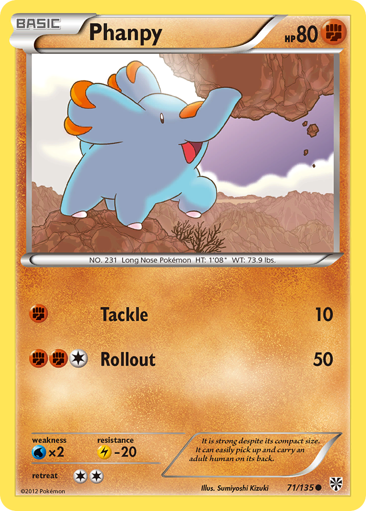 Phanpy (71/135) [Black & White: Plasma Storm] | Silver Goblin