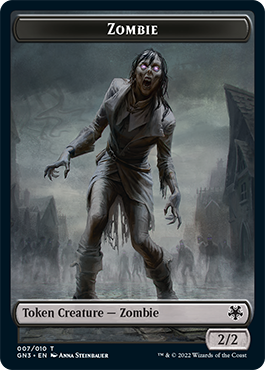 Zombie // Angel Double-Sided Token [Game Night: Free-for-All Tokens] | Silver Goblin