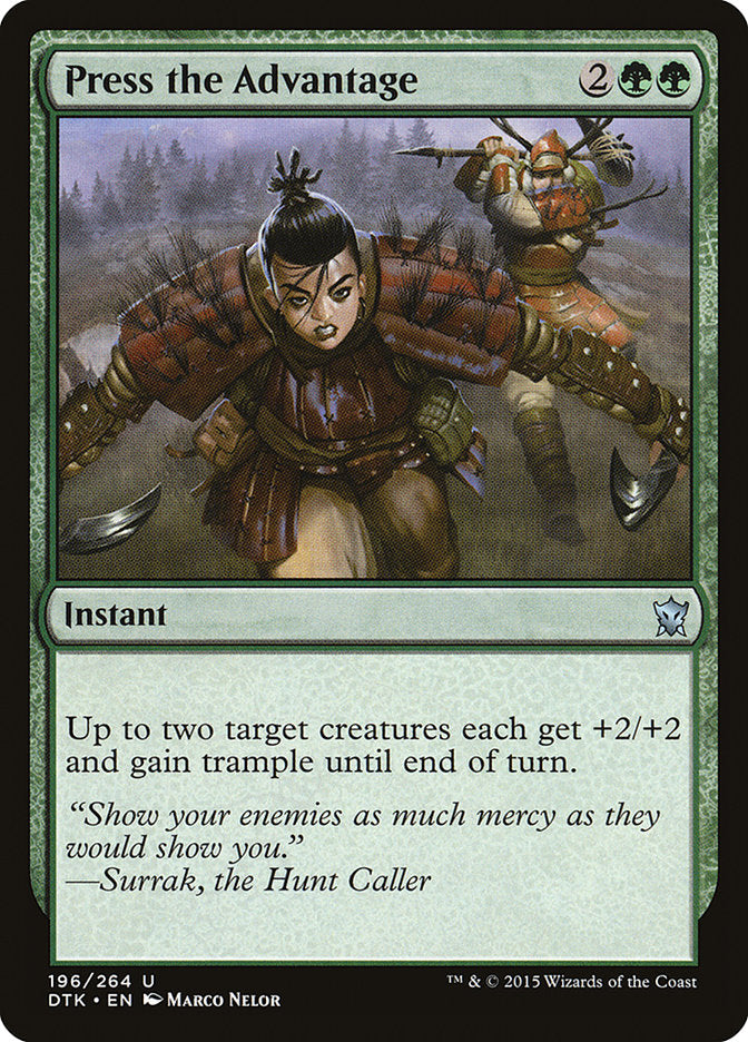 Press the Advantage [Dragons of Tarkir] | Silver Goblin