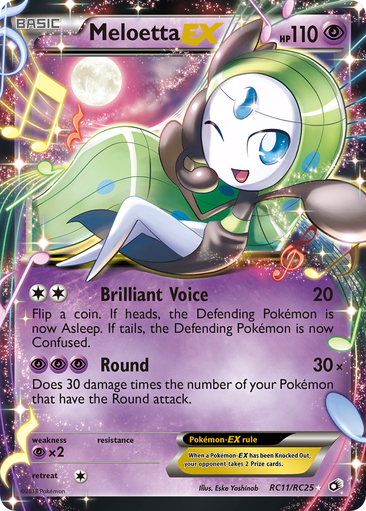 Meloetta EX (RC11/RC25) [Black & White: Legendary Treasures] | Silver Goblin