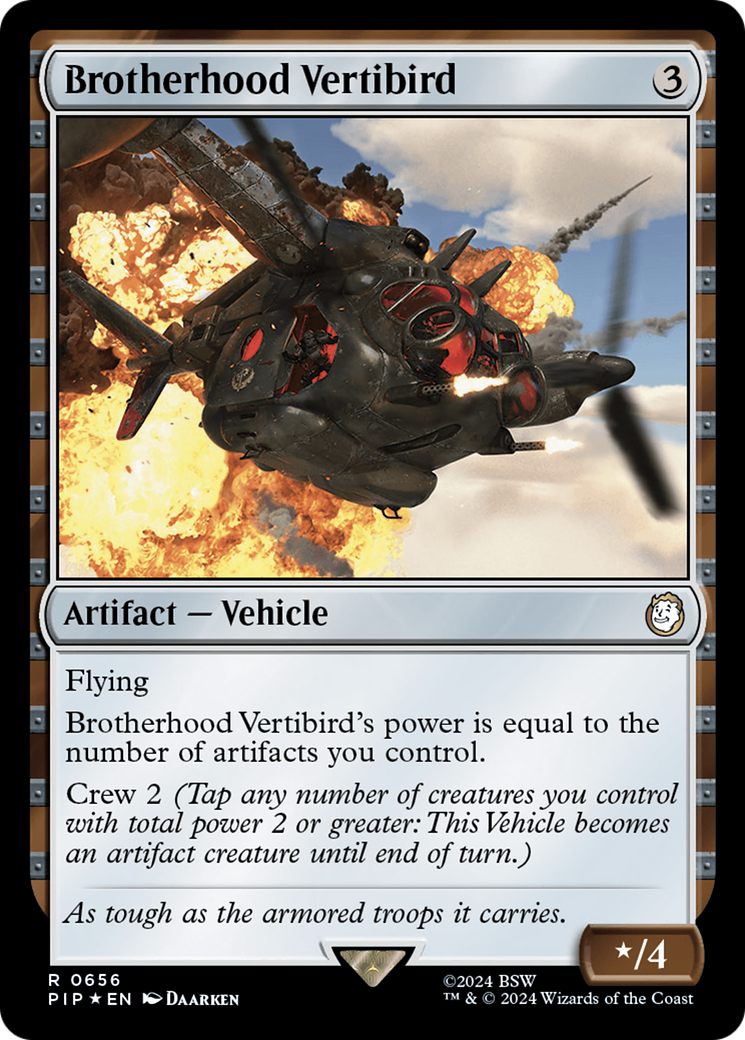 Brotherhood Vertibird (Surge Foil) [Fallout] | Silver Goblin