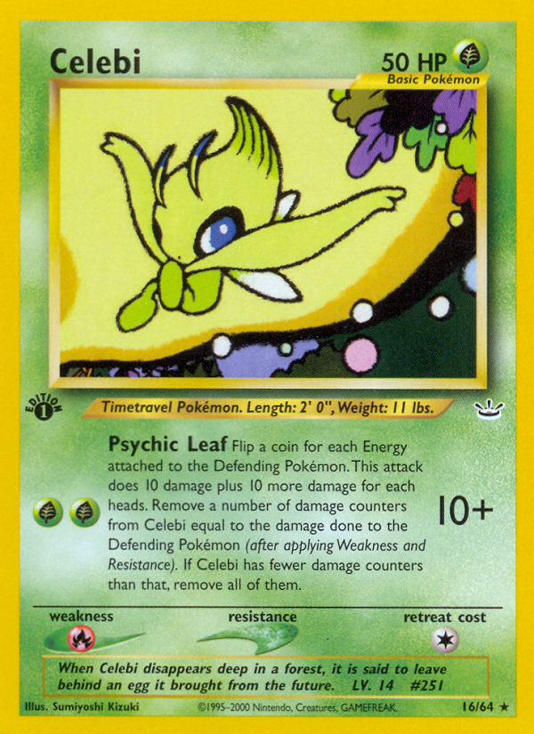 Celebi (16/64) [Neo Revelation 1st Edition] | Silver Goblin