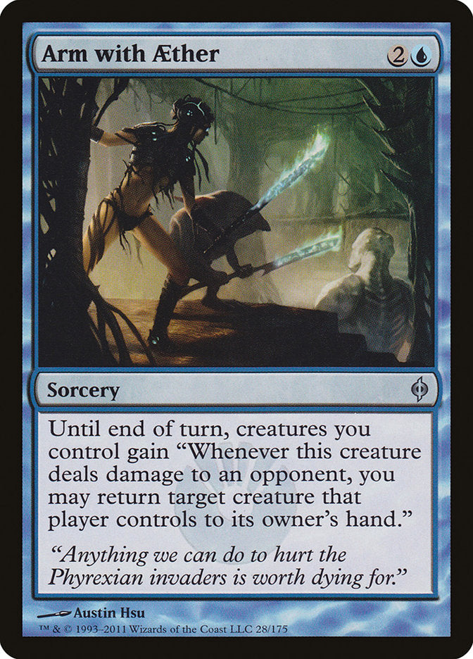 Arm with Aether [New Phyrexia] | Silver Goblin