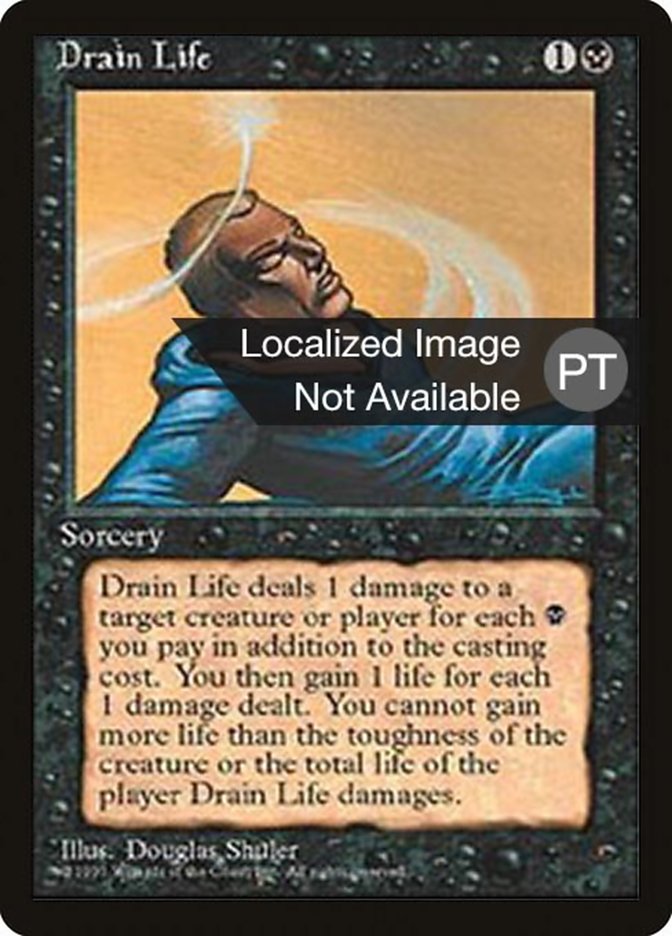 Drain Life [Fourth Edition (Foreign Black Border)] | Silver Goblin