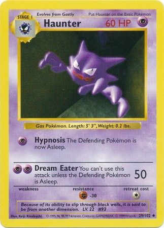 Haunter (29/102) [Base Set Shadowless Unlimited] | Silver Goblin