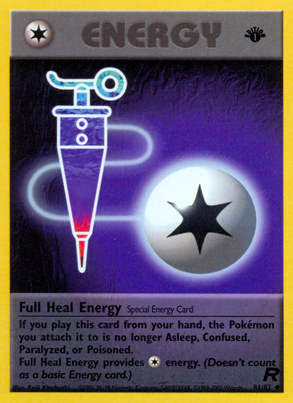 Full Heal Energy (81/82) [Team Rocket 1st Edition] | Silver Goblin