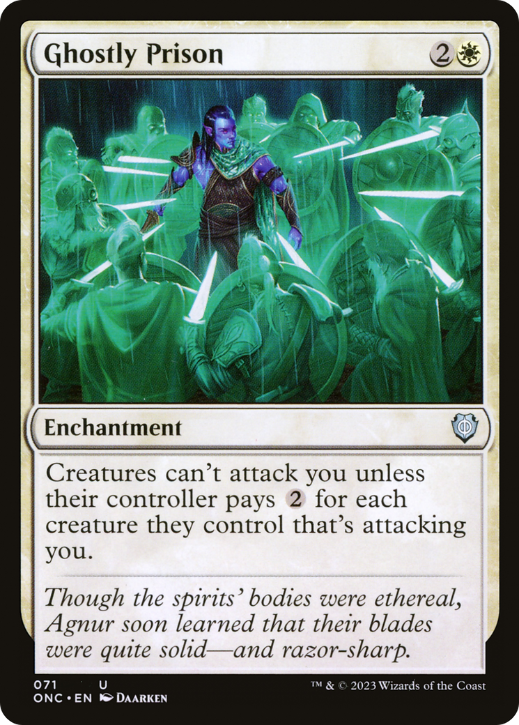 Ghostly Prison [Phyrexia: All Will Be One Commander] | Silver Goblin