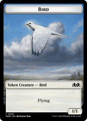 Bird // Food (0011) Double-Sided Token [Wilds of Eldraine Tokens] | Silver Goblin