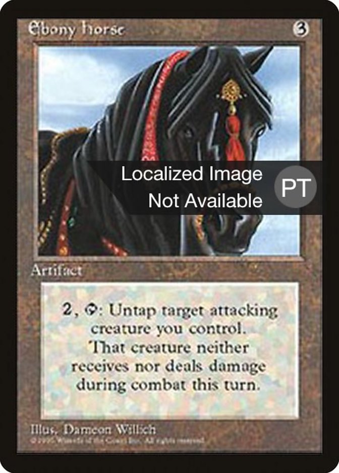 Ebony Horse [Fourth Edition (Foreign Black Border)] | Silver Goblin