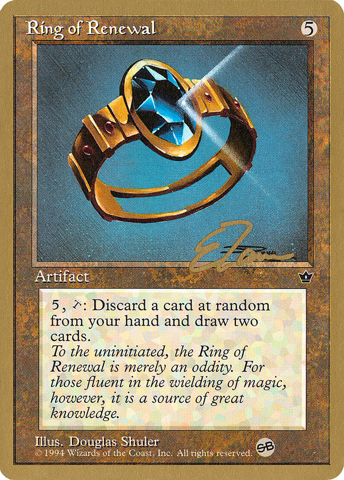 Ring of Renewal (Eric Tam) (SB) [Pro Tour Collector Set] | Silver Goblin