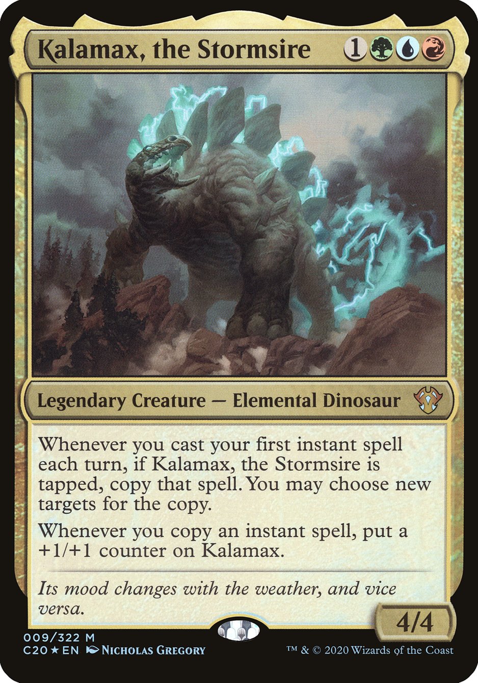 Kalamax, the Stormsire (Oversized) [Commander 2020 Oversized] | Silver Goblin