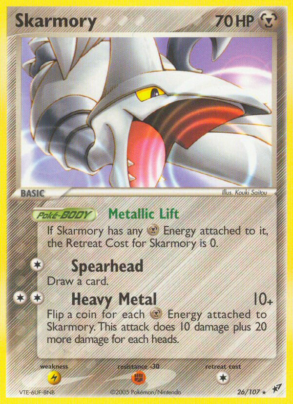 Skarmory (26/107) [EX: Deoxys] | Silver Goblin