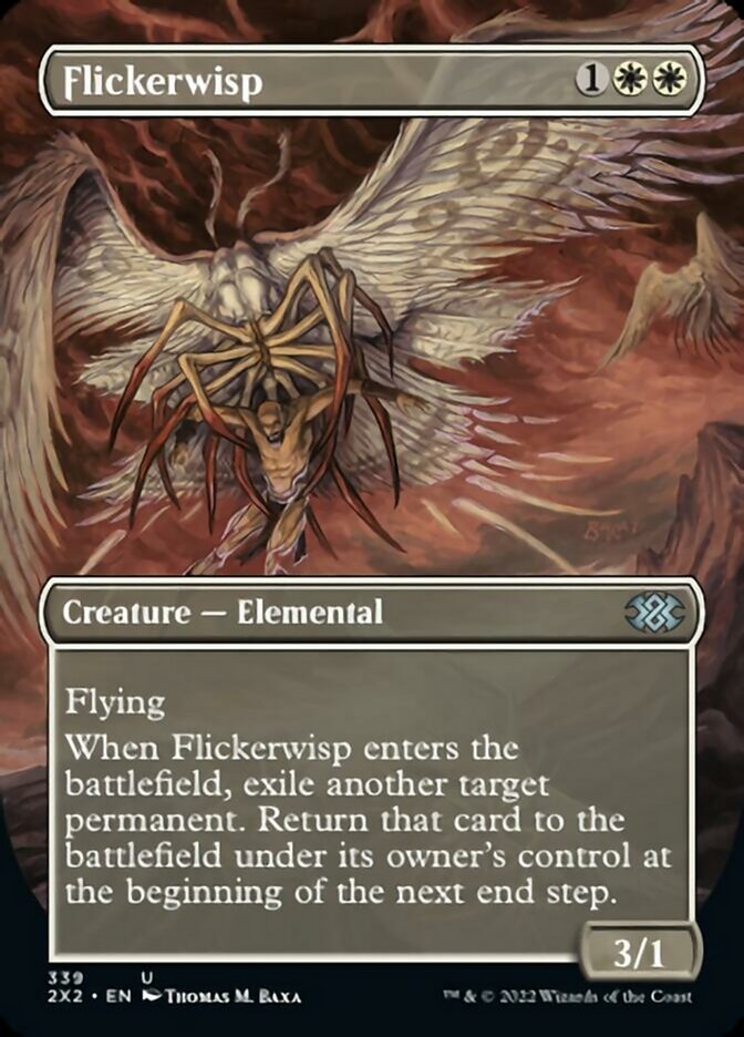 Flickerwisp (Borderless Alternate Art) [Double Masters 2022] | Silver Goblin