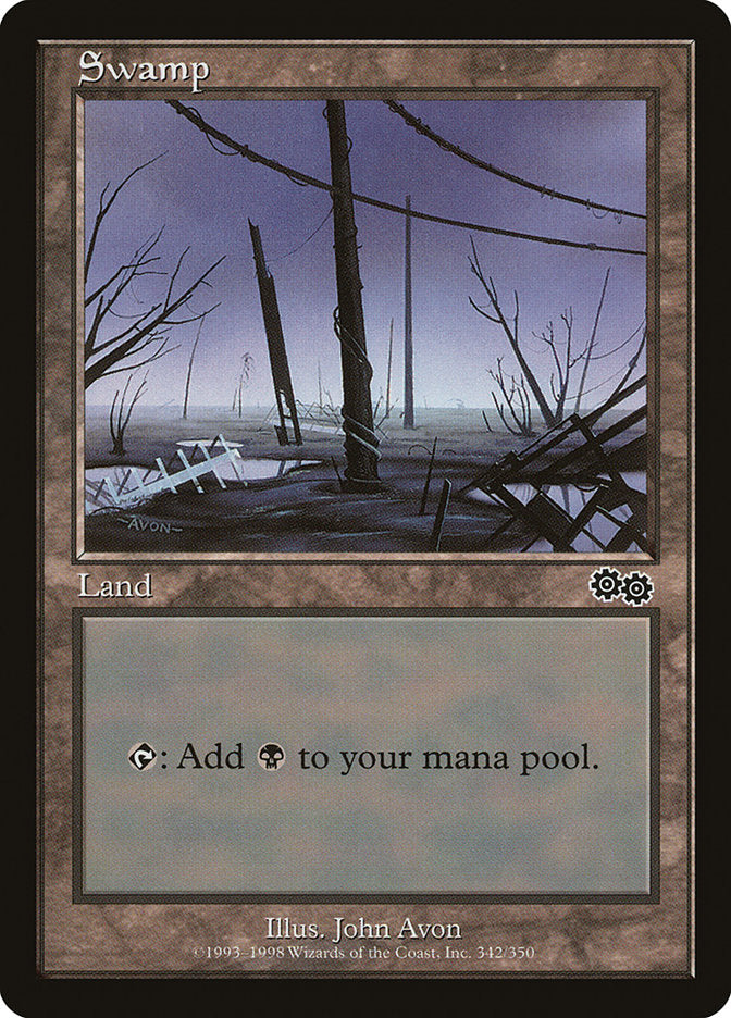 Swamp (342) [Urza's Saga] | Silver Goblin