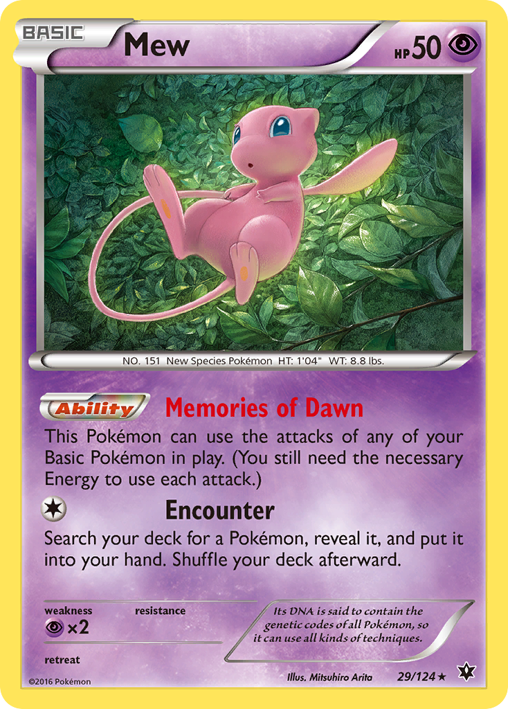 Mew (29/124) [XY: Fates Collide] | Silver Goblin