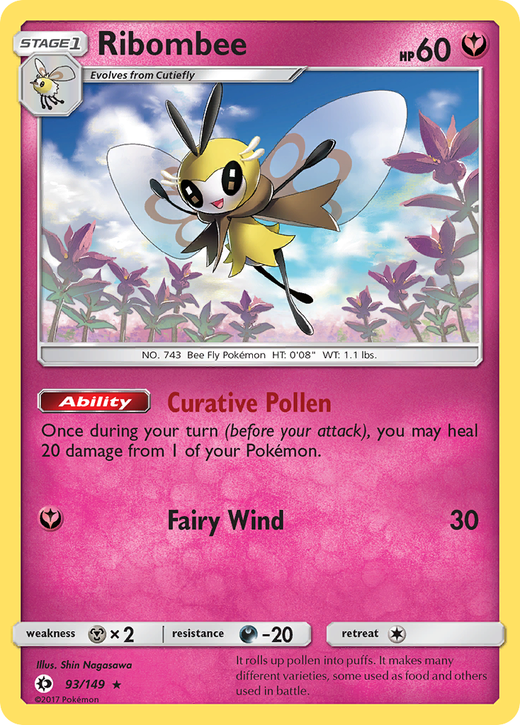 Ribombee (93/149) [Sun & Moon: Base Set] | Silver Goblin