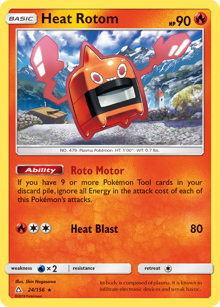 Heat Rotom (24/156) [Sun & Moon: Ultra Prism] | Silver Goblin