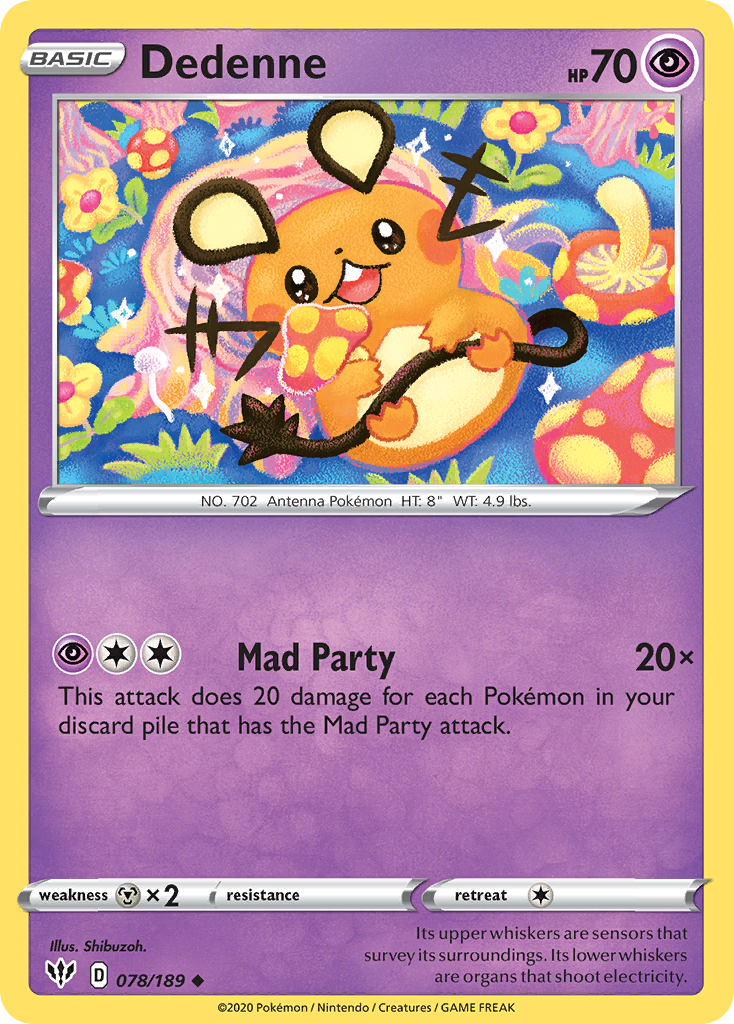 Dedenne (078/189) [Sword & Shield: Darkness Ablaze] | Silver Goblin