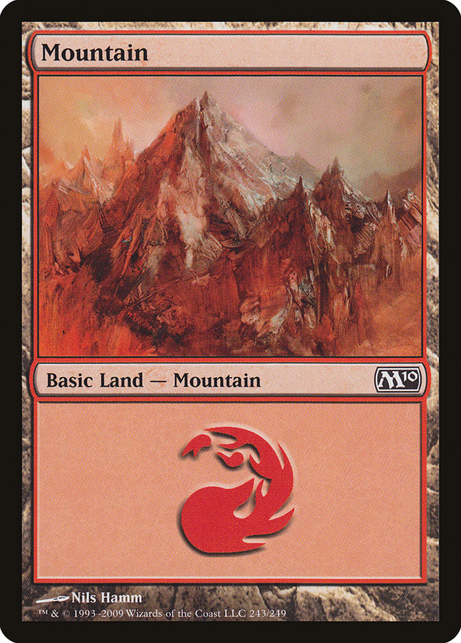 Mountain (243) [Magic 2010] | Silver Goblin