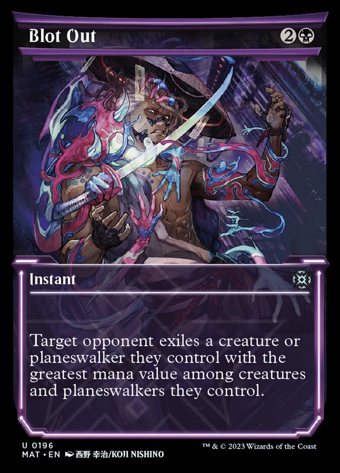 Blot Out (Showcase Halo Foil) [March of the Machine: The Aftermath] | Silver Goblin