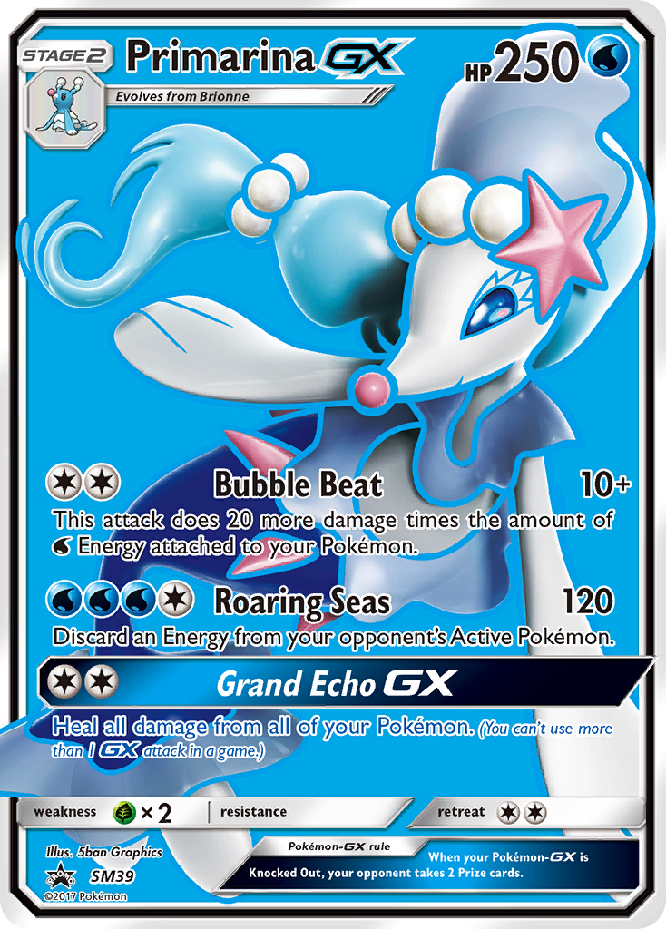 Primarina GX (SM39) [Sun & Moon: Black Star Promos] | Silver Goblin